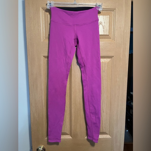 Lululemon Purple Reversible Leggings Full Length - Picture 2 of 8